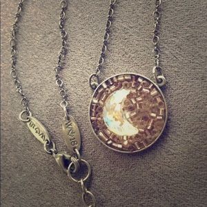 Sabika Moon Medallion Necklace